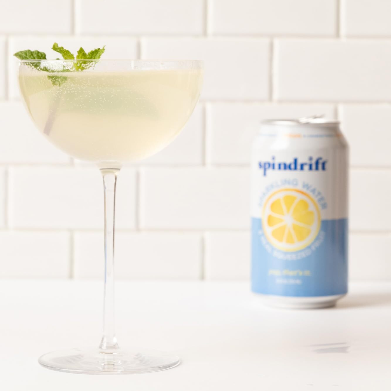 Spindrift Sparkling Water, Lemon Flavored, Made With Real Squeezed Fruit, 12 Fl Oz Cans, Pack Of 24 (Only 3 Calories Per Seltzer Water Can)