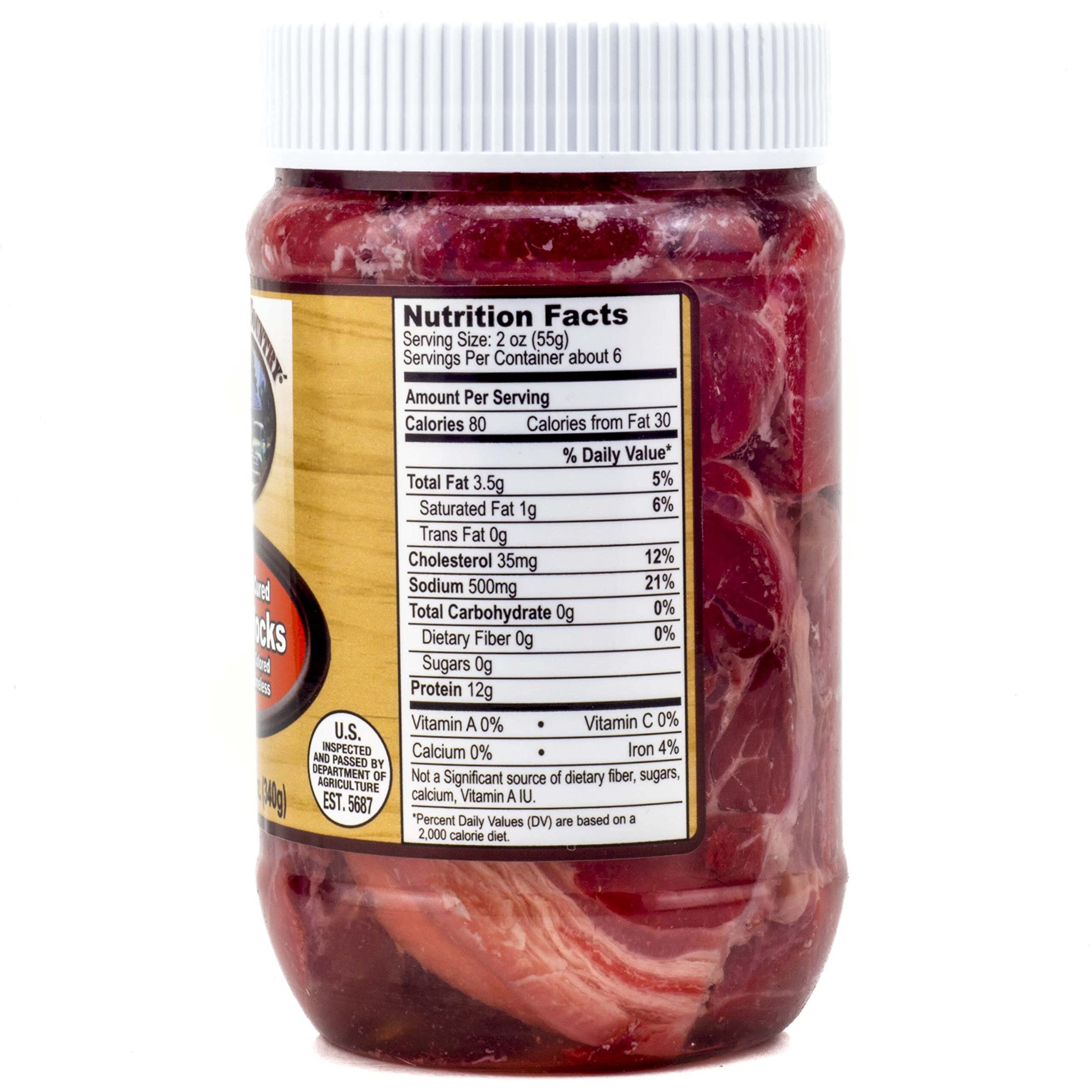 Backroad Country Pickled Cured Pork Hocks 12 Ounces
