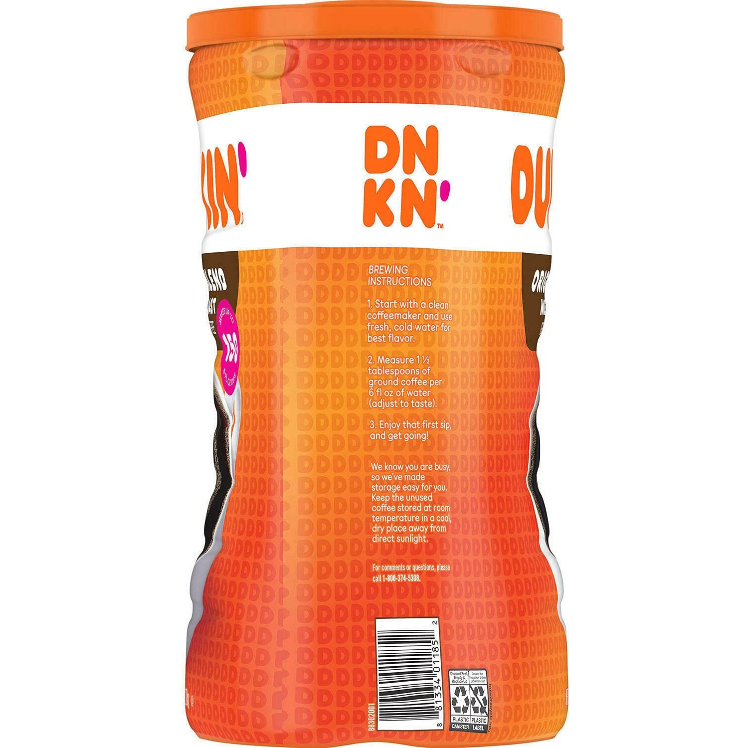 Dunkin Donuts Original Blend Ground Coffee, Medium Roast (45 Ounce .)