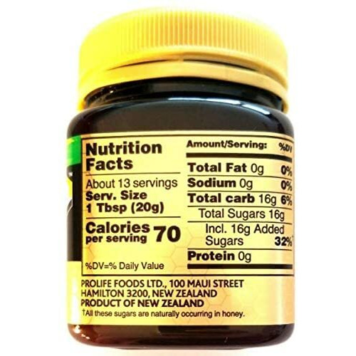 New Zealand Manuka Honey Certified Umf 10+, 8.8Oz(250G)