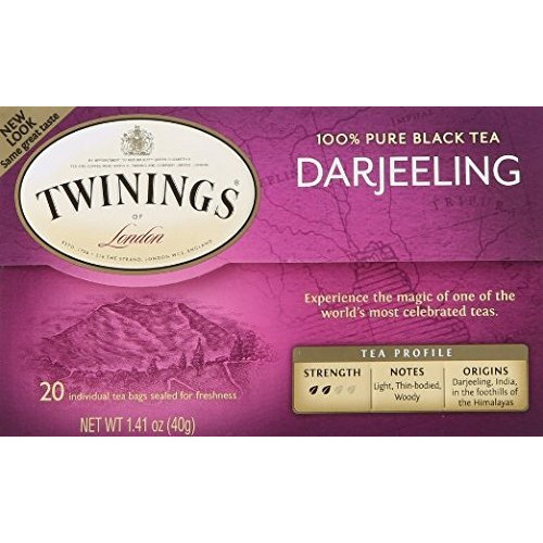 Twinings Darjeeling Tea, Tea Bags, 20 Count (Pack Of 2)