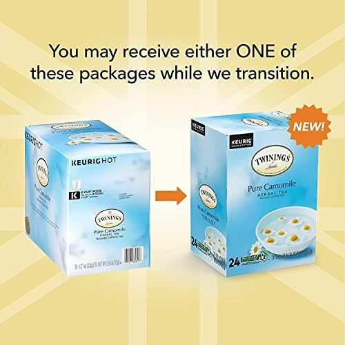 Twinings Herbal Camomile Tea K-Cup Pods For Keurig, Naturally Caffeine Free, Made With Pure Camomile Blossoms, 24 Count (Pack Of 1)