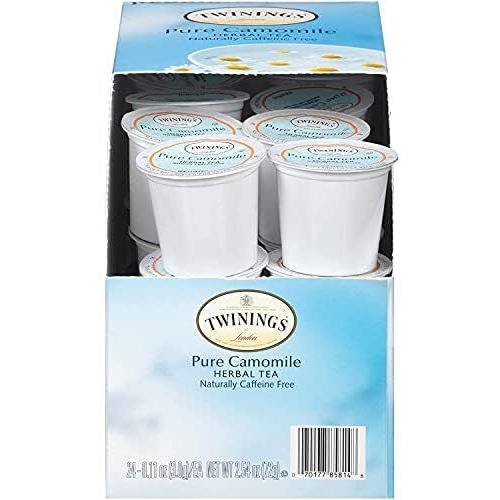 Twinings Herbal Camomile Tea K-Cup Pods For Keurig, Naturally Caffeine Free, Made With Pure Camomile Blossoms, 24 Count (Pack Of 1)