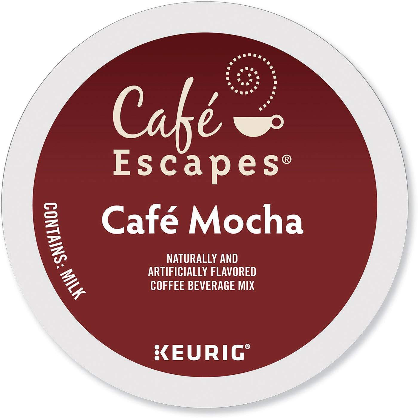 Caf   Escapes Caf   Mocha, K-Cup Portion Pack For Keurig Brewers, 24-Count