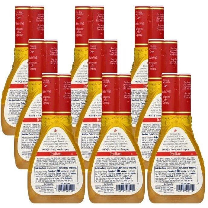 Ken's Steak House Italian Dressing & Marinade (9 Fl Oz, Pack Of 9)