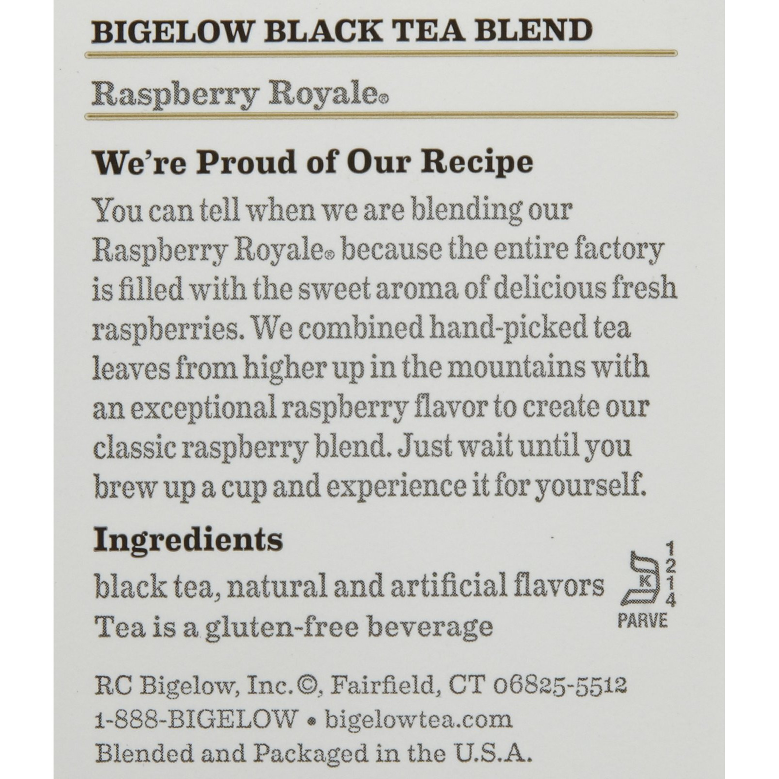 Bigelow Raspberry Royale Tea Bags - 20 Ct - 3 Pack