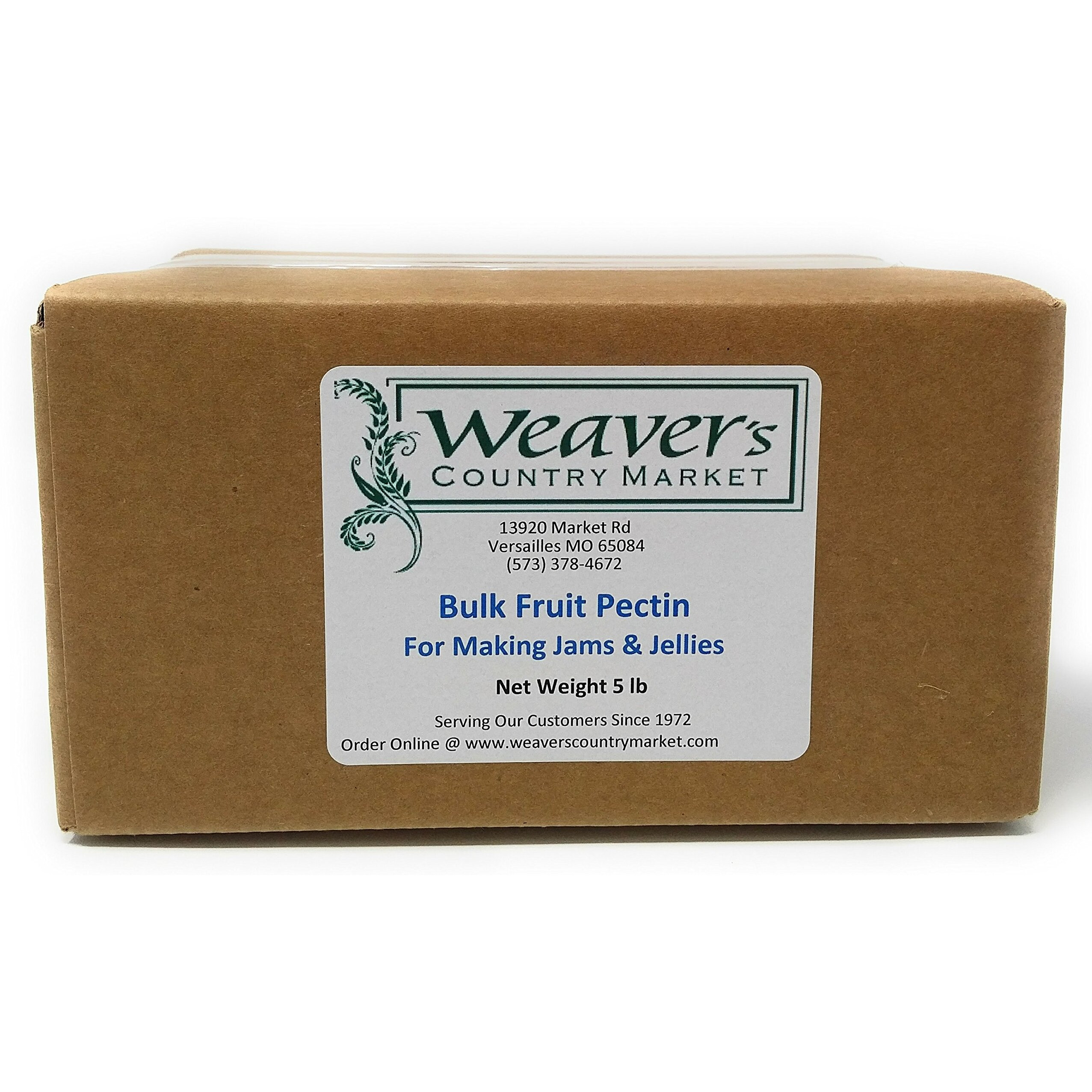 Weaver's Country Market Bulk Fruit Pectin Mix For Making Jams & Jellies (5 Lb. Plastic Bag)