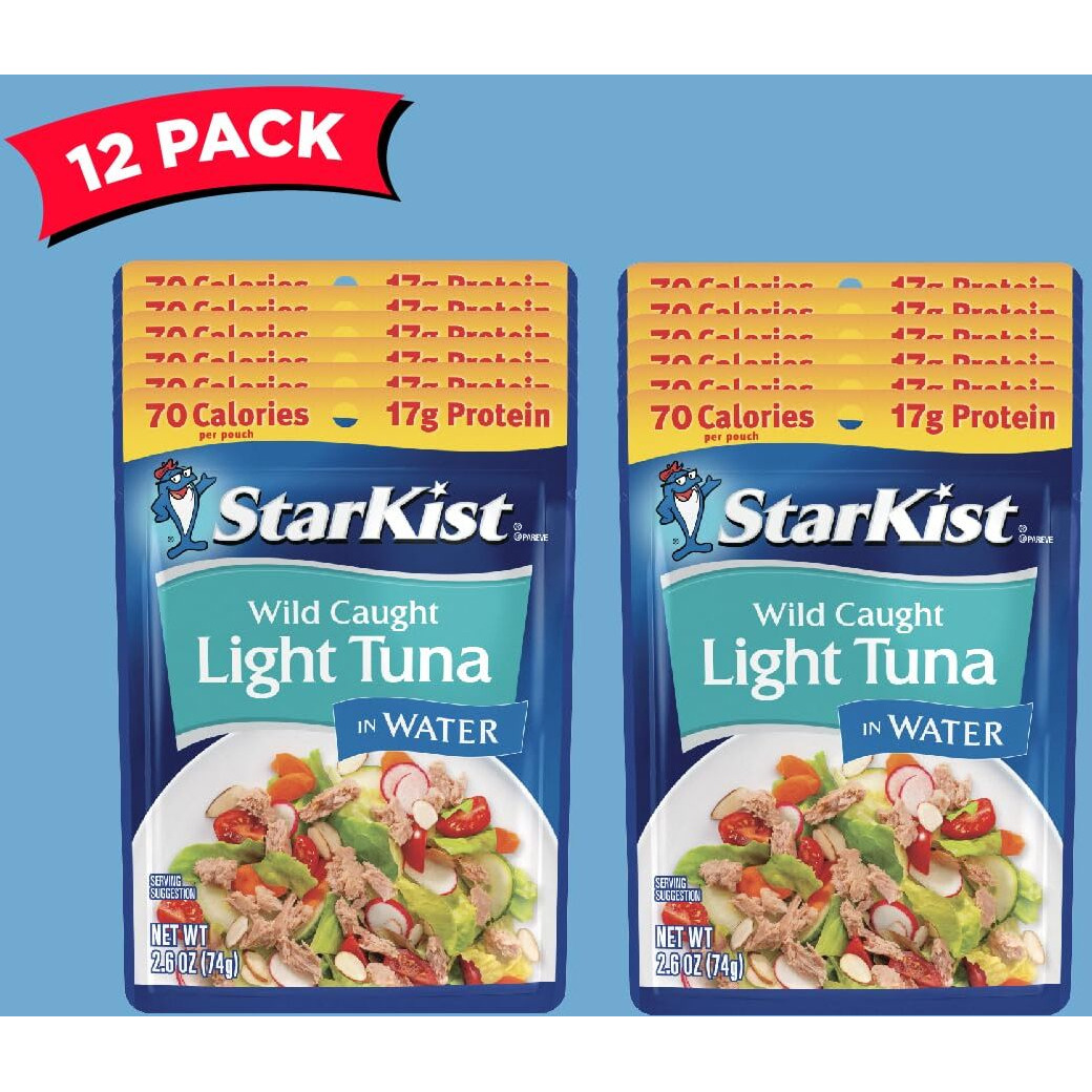 Starkist Chunk Light Tuna In Water, 2.6 Oz, Pack Of 12