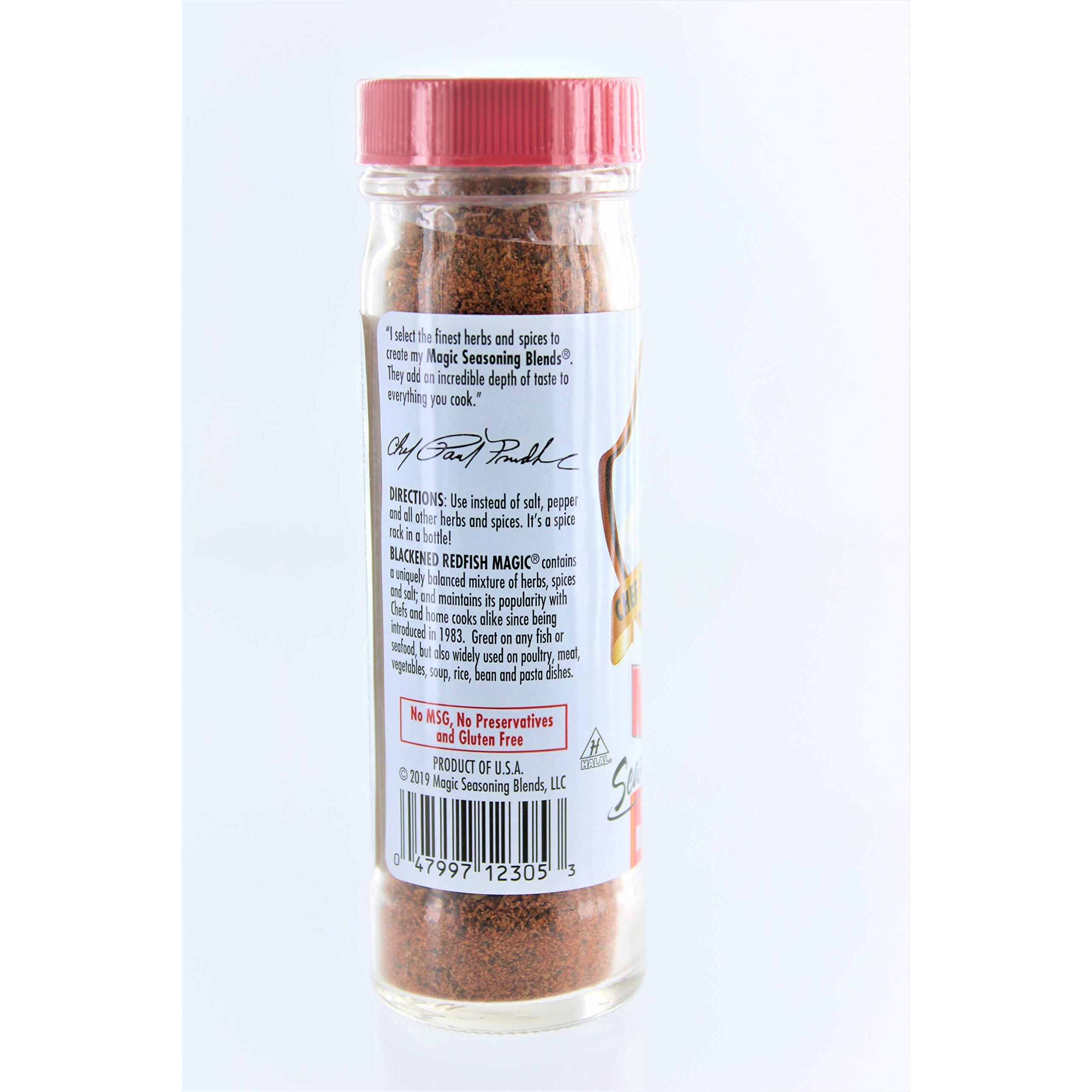 Magic Seasonings B78618 Chef Paul Blackened Redfish Magic Seasoning -6X2Oz