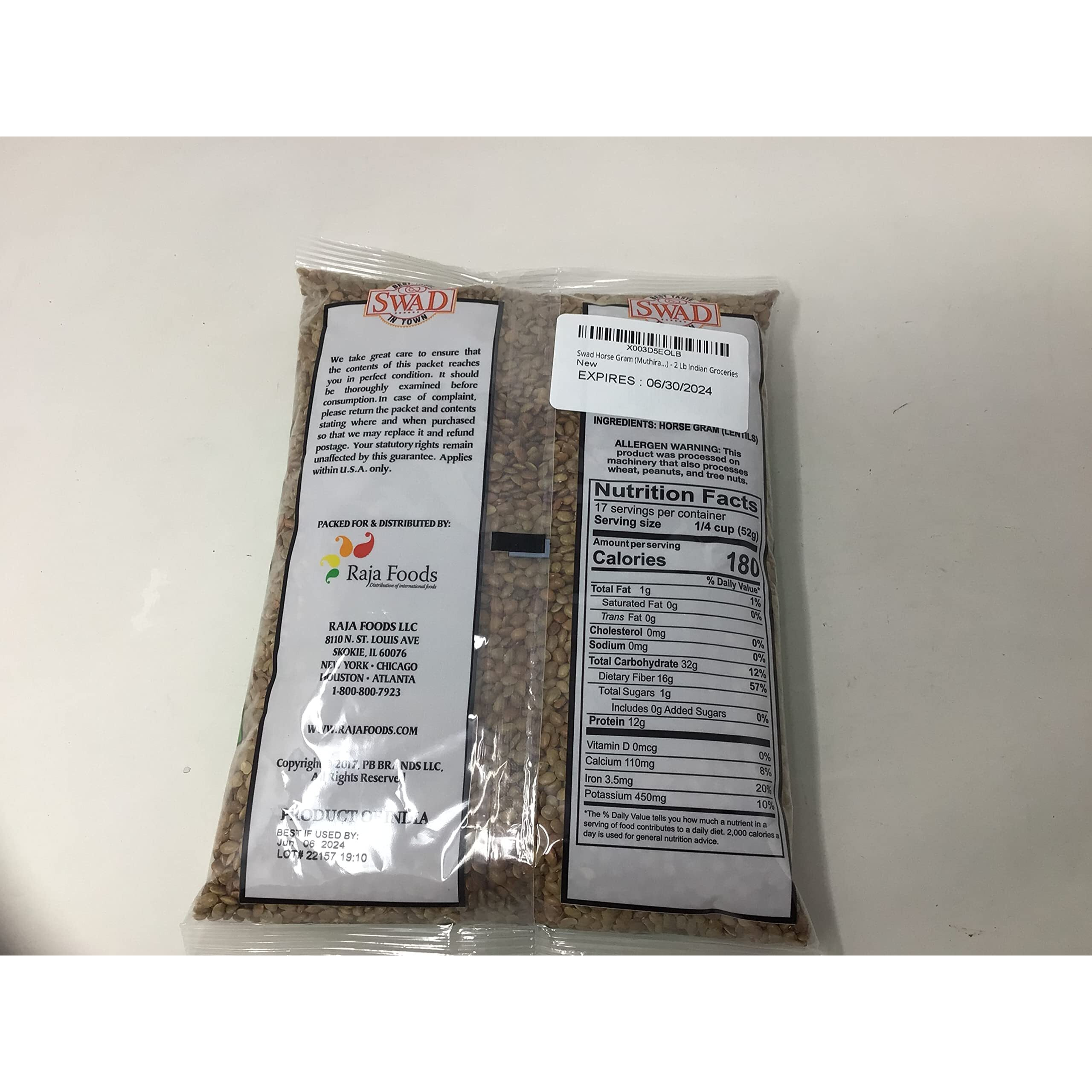 Swad Horse Gram (Muthira, Kulith Beans) - 2 Lb Indian Groceries