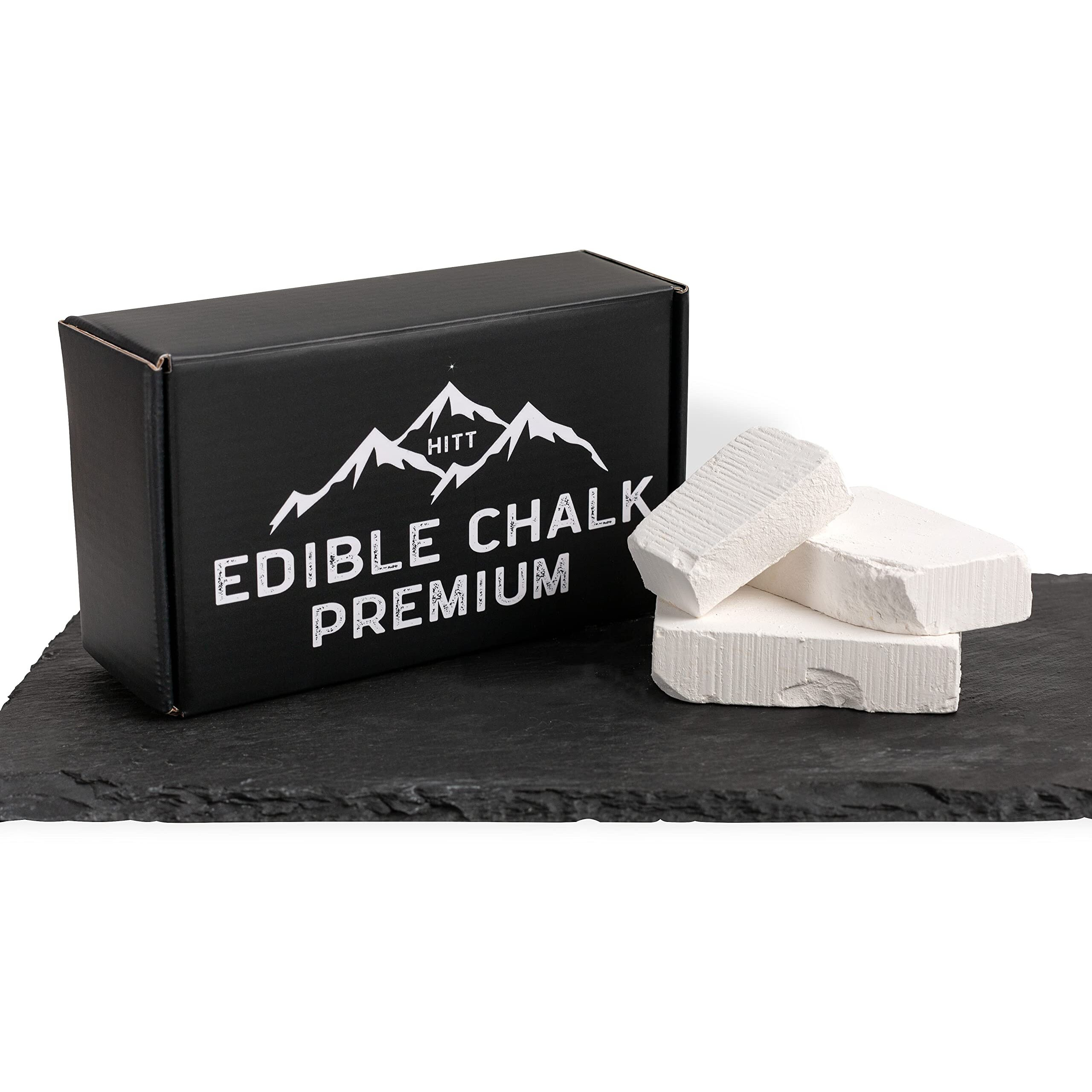 Hitt Edible Chalk - Natural Edible Chalk For Eating 7 Oz (200 Gr) - Zero Additives Organic Russian Edible Chalk Chunks - Asmr Food