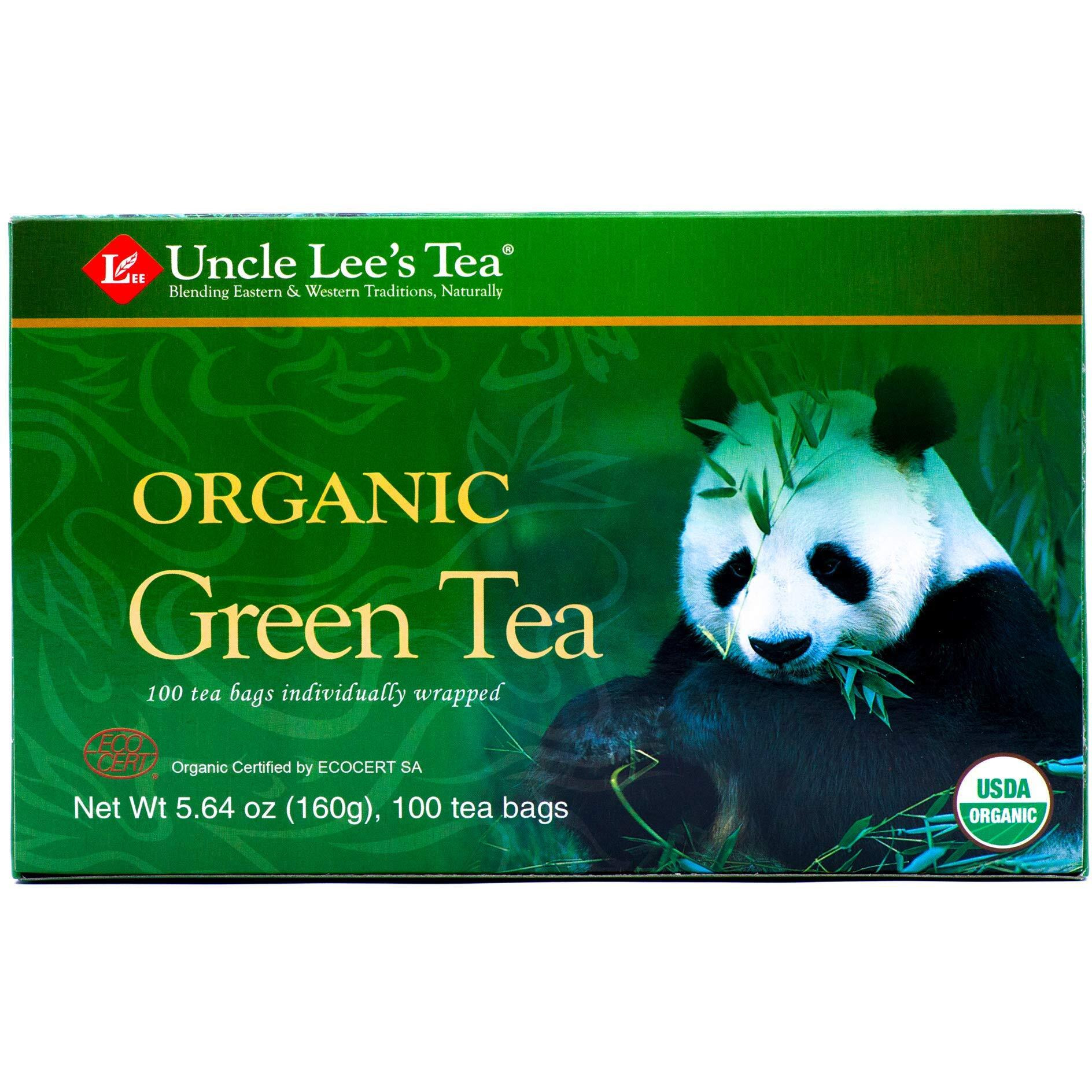 Uncle Lee's Organic Green Tea -- 100 Tea Bags Net Wt 5.64 Oz (160G)