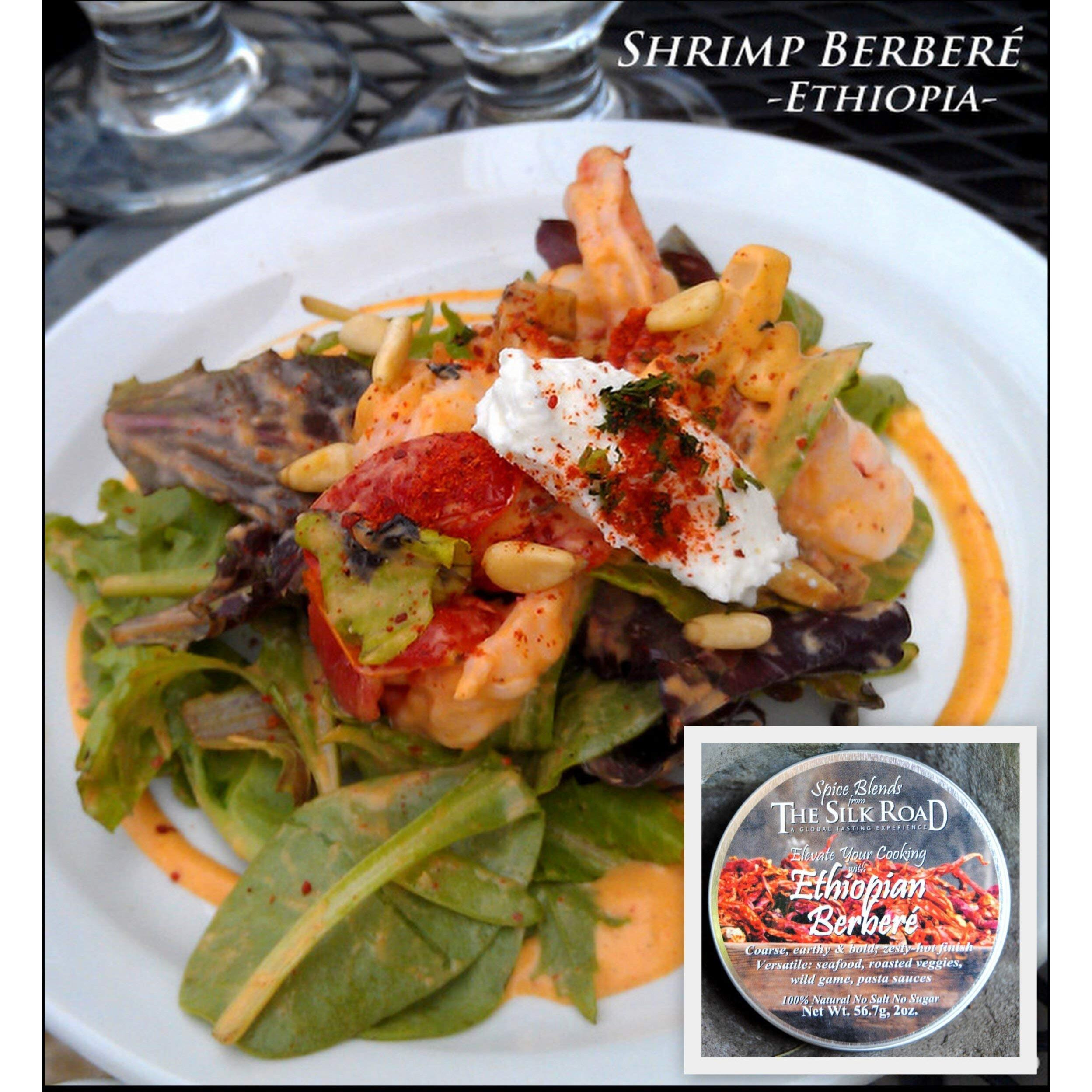 Ethiopian Berbere Spice Blend From The Silk Road Restaurant (2Oz), No Salt | All Natural East African Seasoning | Vegan | Gluten Free Ingredients | Non-Gmo | No Preservatives