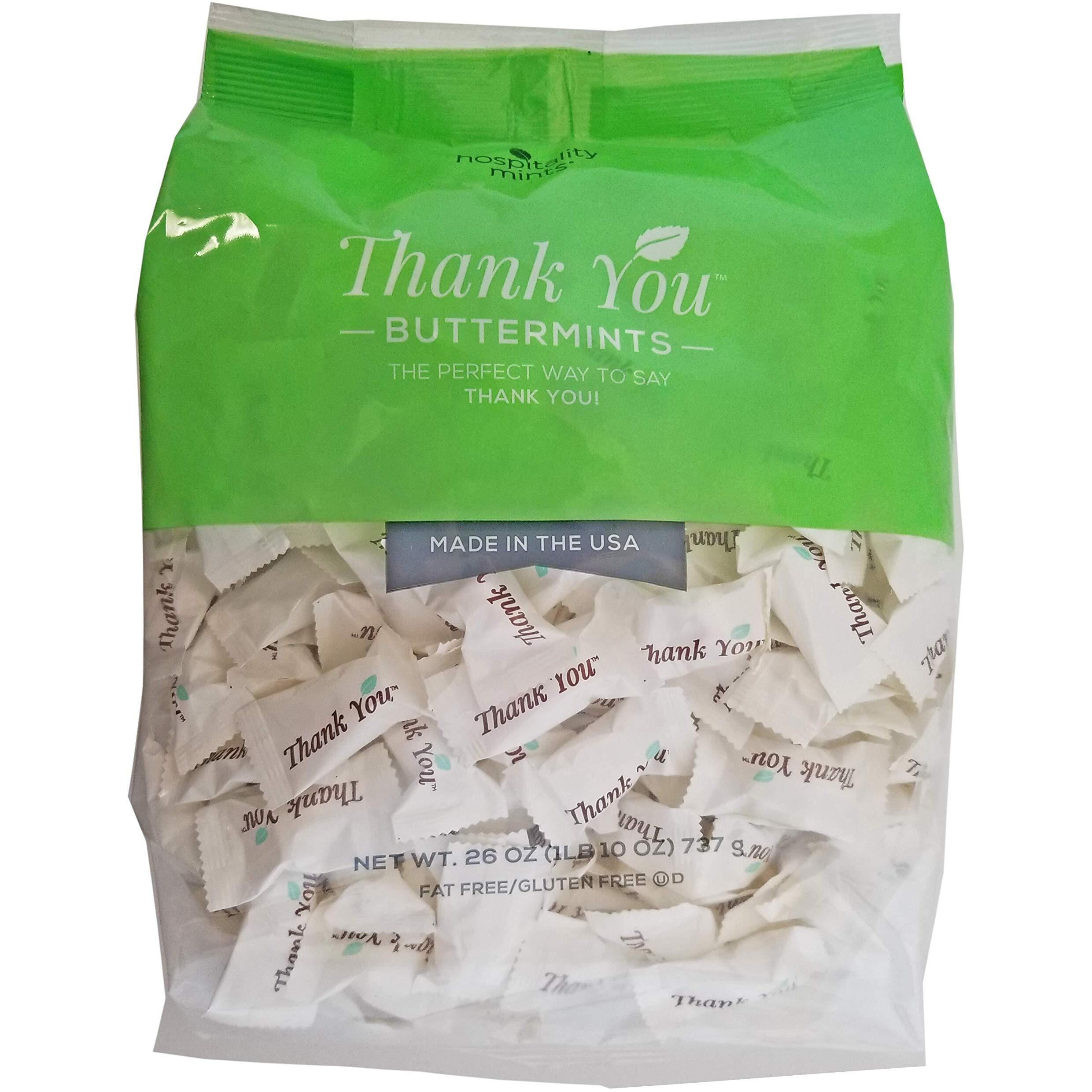 Hospitality Mints Thank You Buttermints Candies, 26 Oz Bag
