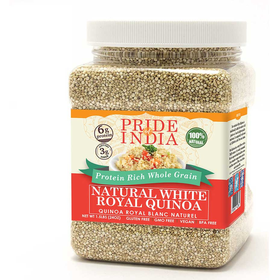 Pride Of India - Natural White Royal Quinoa - 100% Bolivian Superior Grade Protein Rich Whole Grain(D0102Hp6Bg7.)