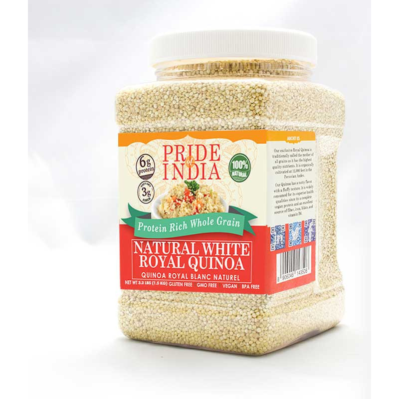 Pride Of India - Natural White Royal Quinoa - 100% Bolivian Superior Grade Protein Rich Whole Grain(D0102Hp6Bgg.)