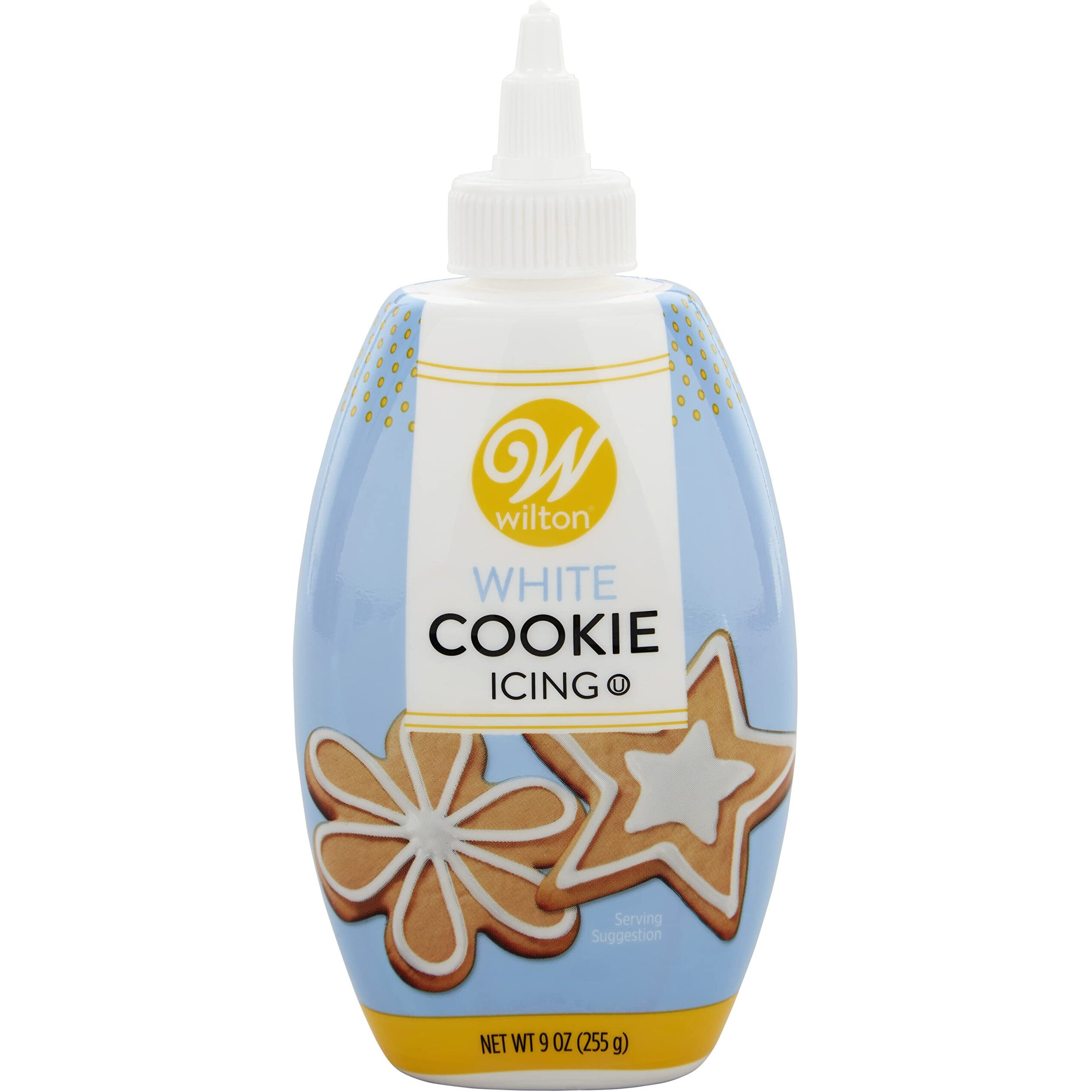 Wilton White Cookie Icing - Quick, Easy-To-Use And Ready Icing Color For Cakes And Cookies Decorations, Sets Smooth In Just 1 Hour, 9-Ounce