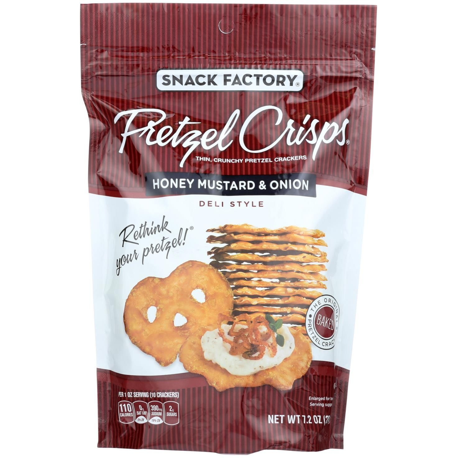 Pretzel Crisp Thin, Crunch Pretzel Crackers - Case Of 12 - 7.2 Oz(D0102Hxw716.)