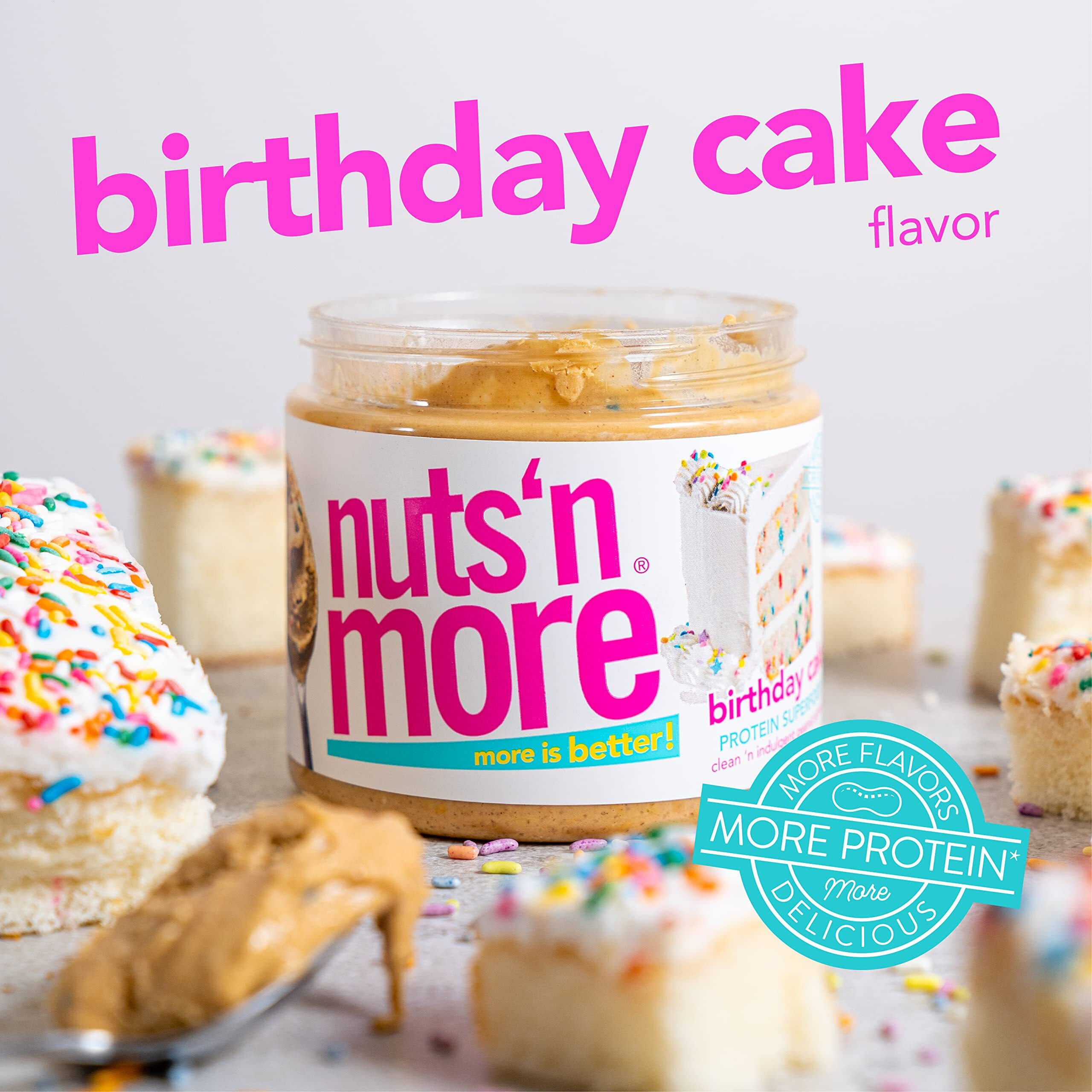 Nuts 'N More - Pb Sprd Birthday Cake - Cs Of 6-16 Oz (6X16 Oz)