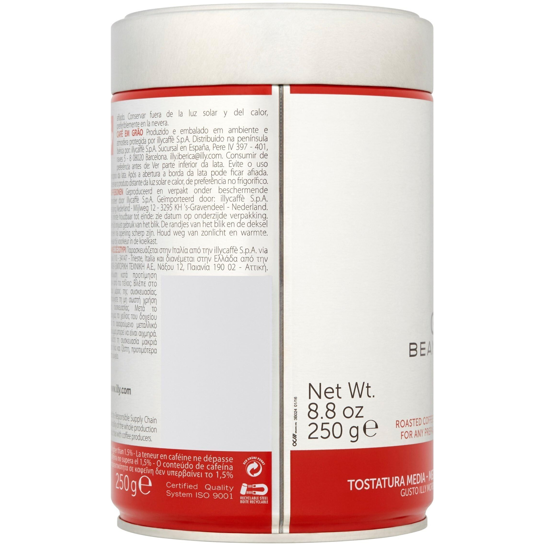 Classico Medium Roast Whole Beans Coffee 8.8Oz/250G