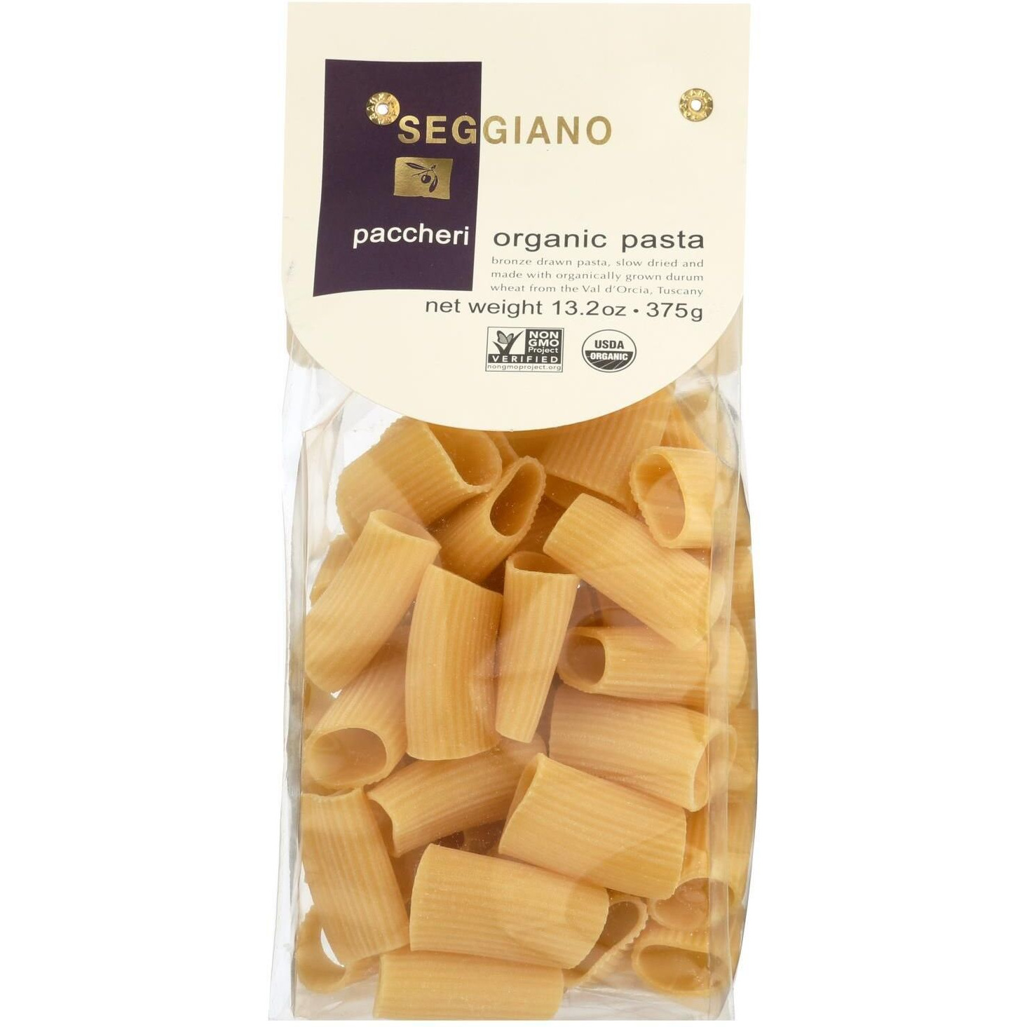 Seggiano Organic Paccheri Pasta - Case Of 8 - 13.25 Oz(D0102H77K3G.)