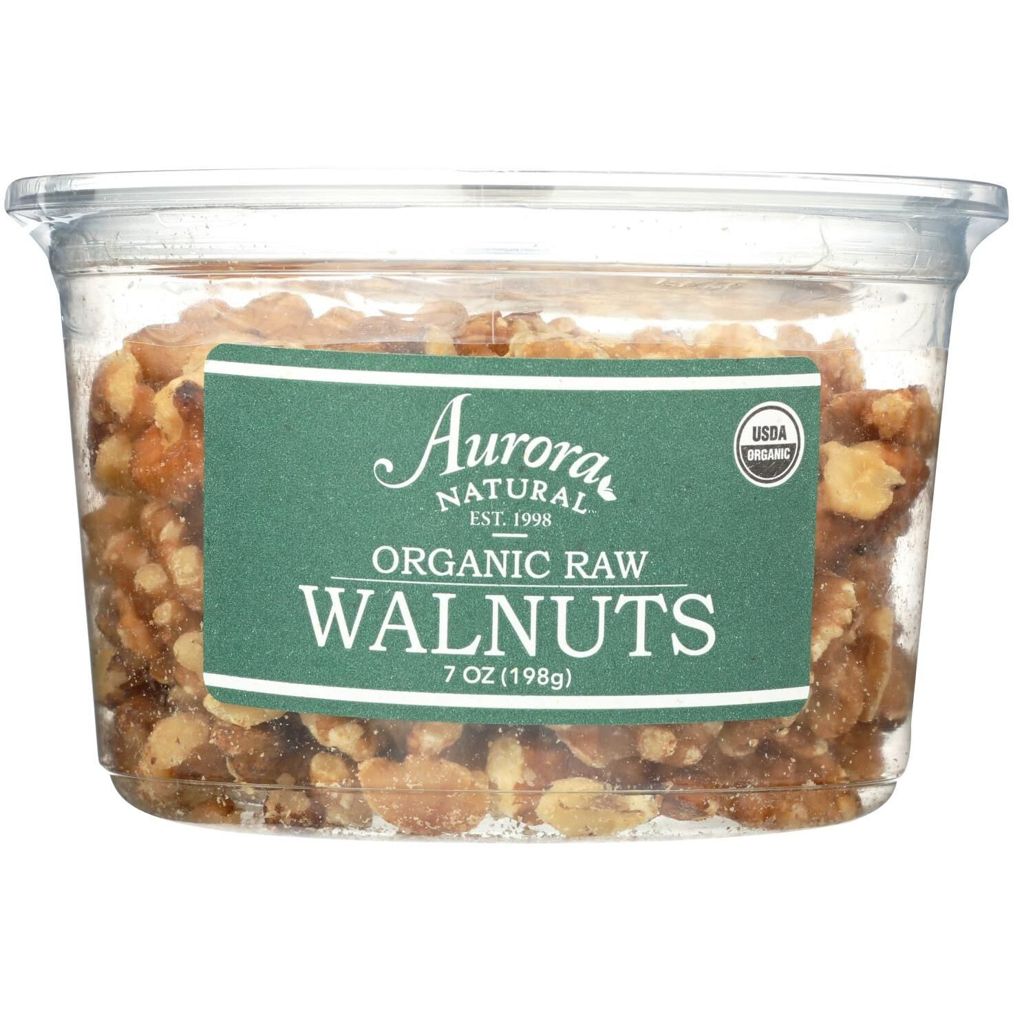 Aurora Natural Products - Organic Raw Walnuts - Case Of 12 - 7 Oz.(D0102H7Pmhg.)