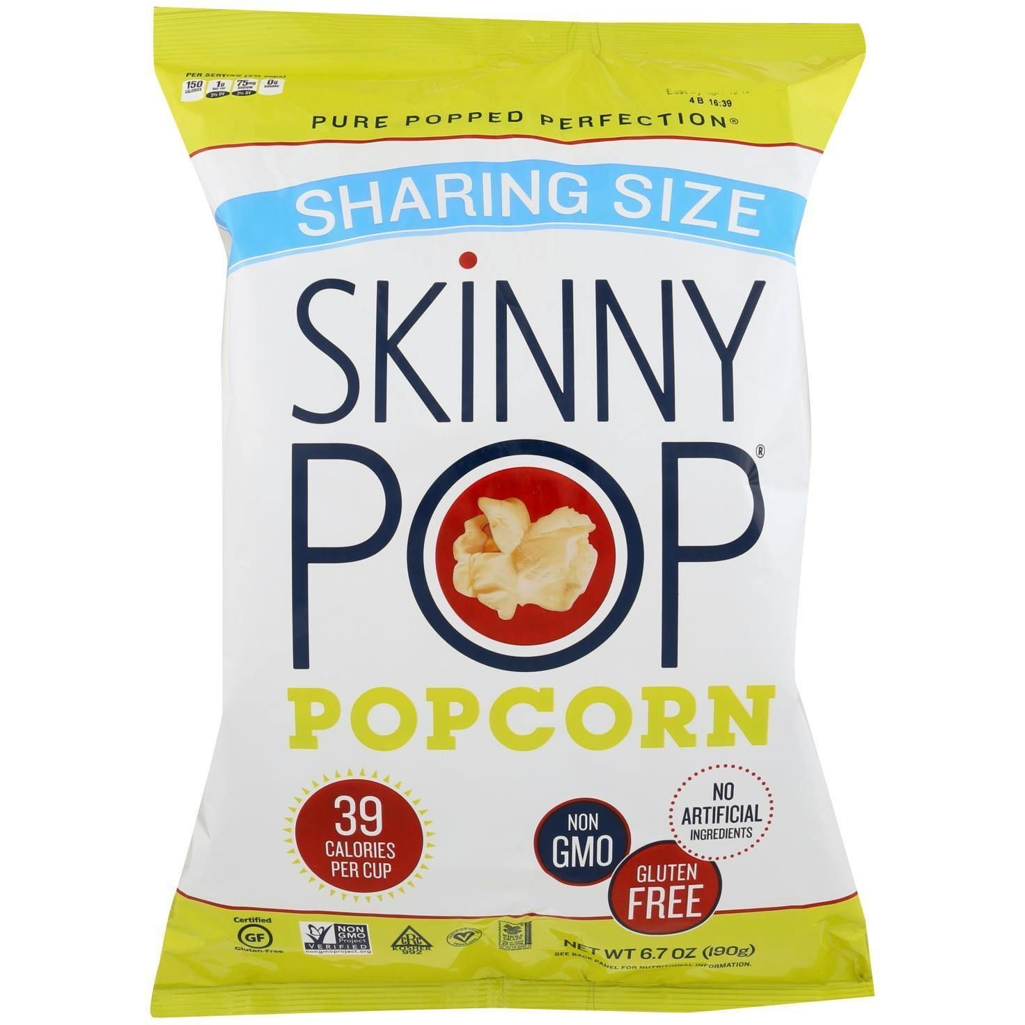 Skinnypop Popcorn Popcorn - Original - Case Of 6 - 6.7 Oz(D0102Hxxety.)