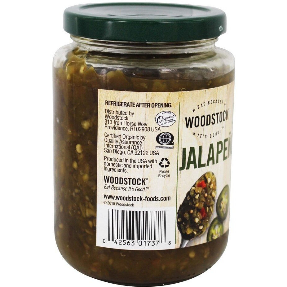 Woodstock Organic Relish Jalapeno (6X16 Oz)