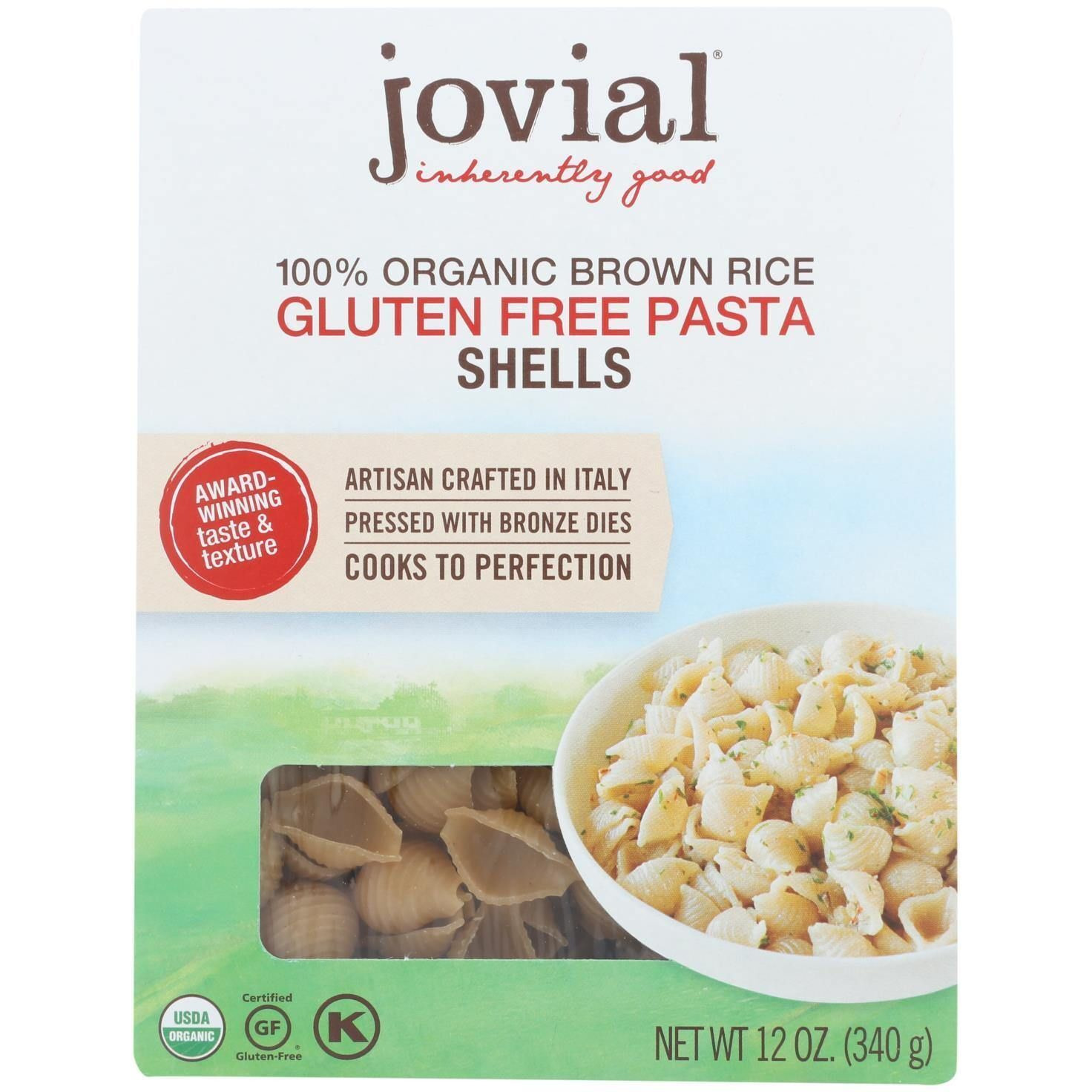 Jovial - Organic Brown Rice Pasta - Shells - Case Of 12 - 12 Oz.(D0102Hx7Exa.)