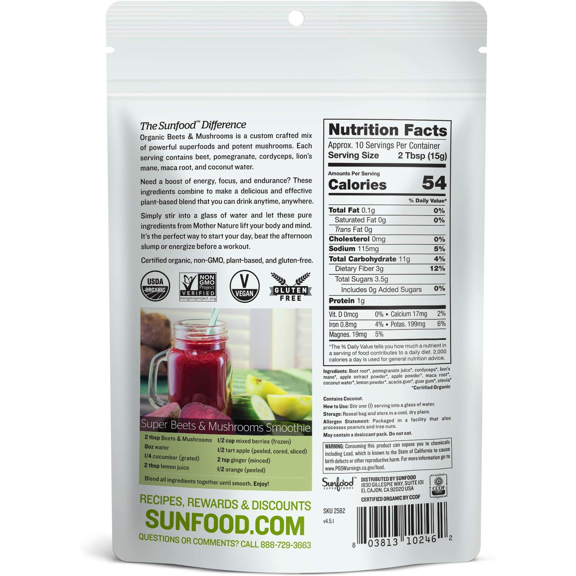 Og2 Sunfd Beet Mshrm Pwd (1X5.31)