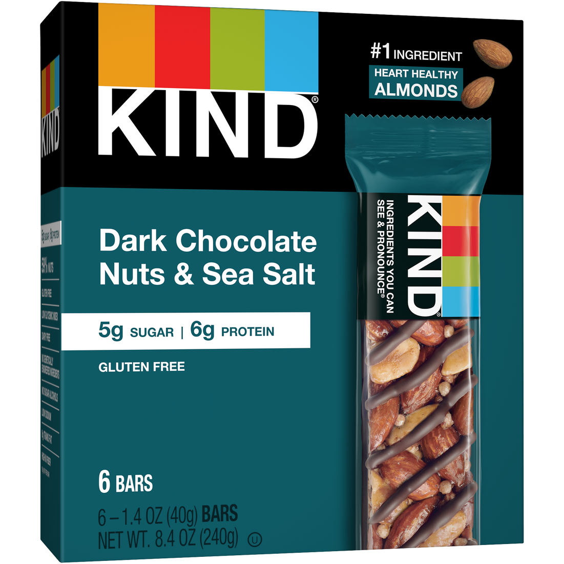 Kind Dk Choc Nuts Ssalt ( 10 X 6 Oz   )
