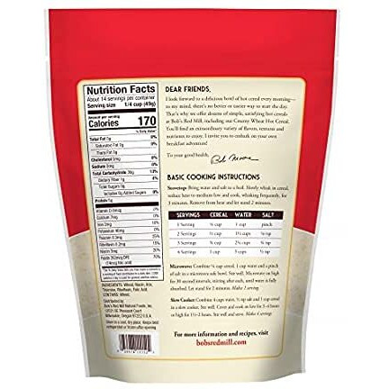 Bobs Crmy Wht Hot Cereal ( 4 X 24 Oz   )