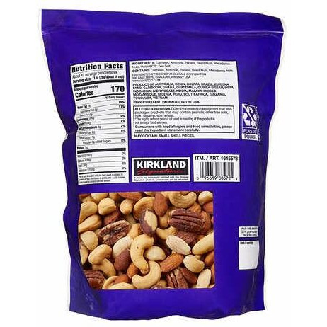 Kirkland Signature Fancy Mixed Nuts, 40 Ounce - 2 Pack -Bundle - C4