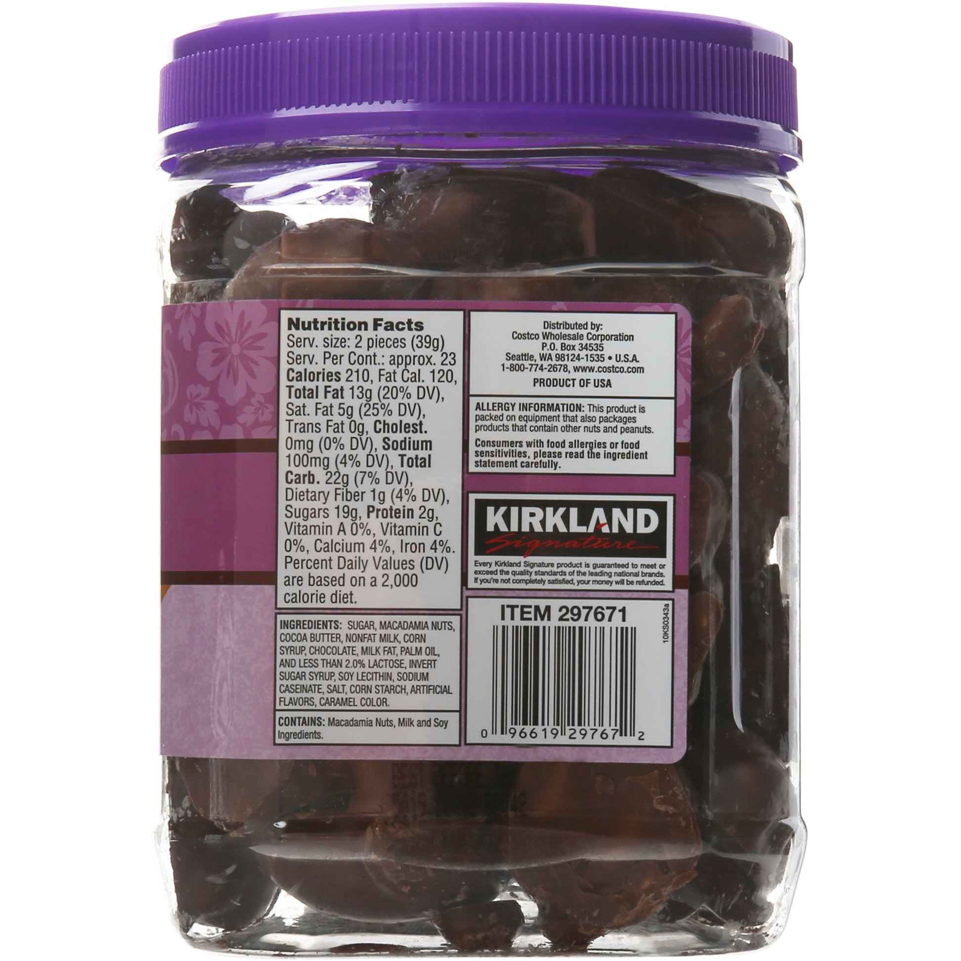Kirkland Signature Macadamia Clusters, 32 Ounce
