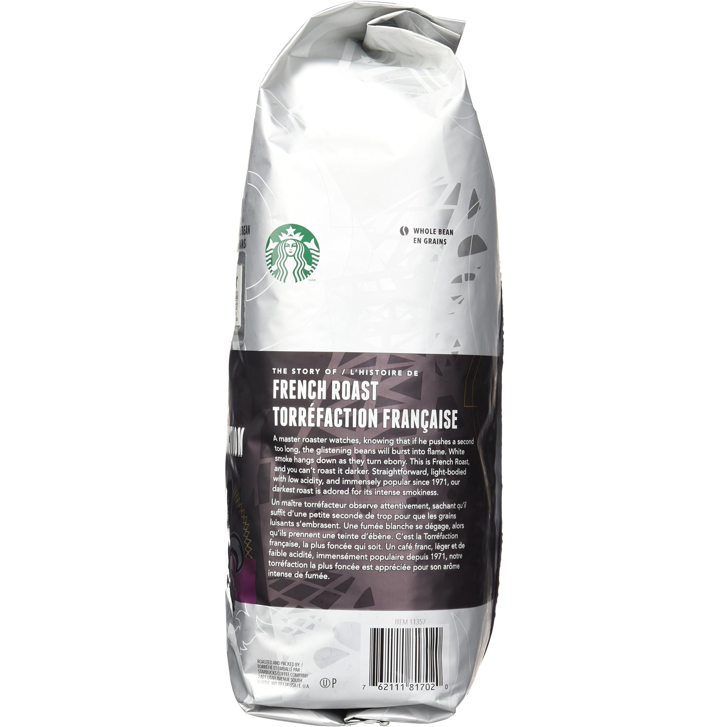2 Packs Of 40 Oz Starbucks French Roast Whole Bean Coffee  2 X 40 Oz  80 Oz