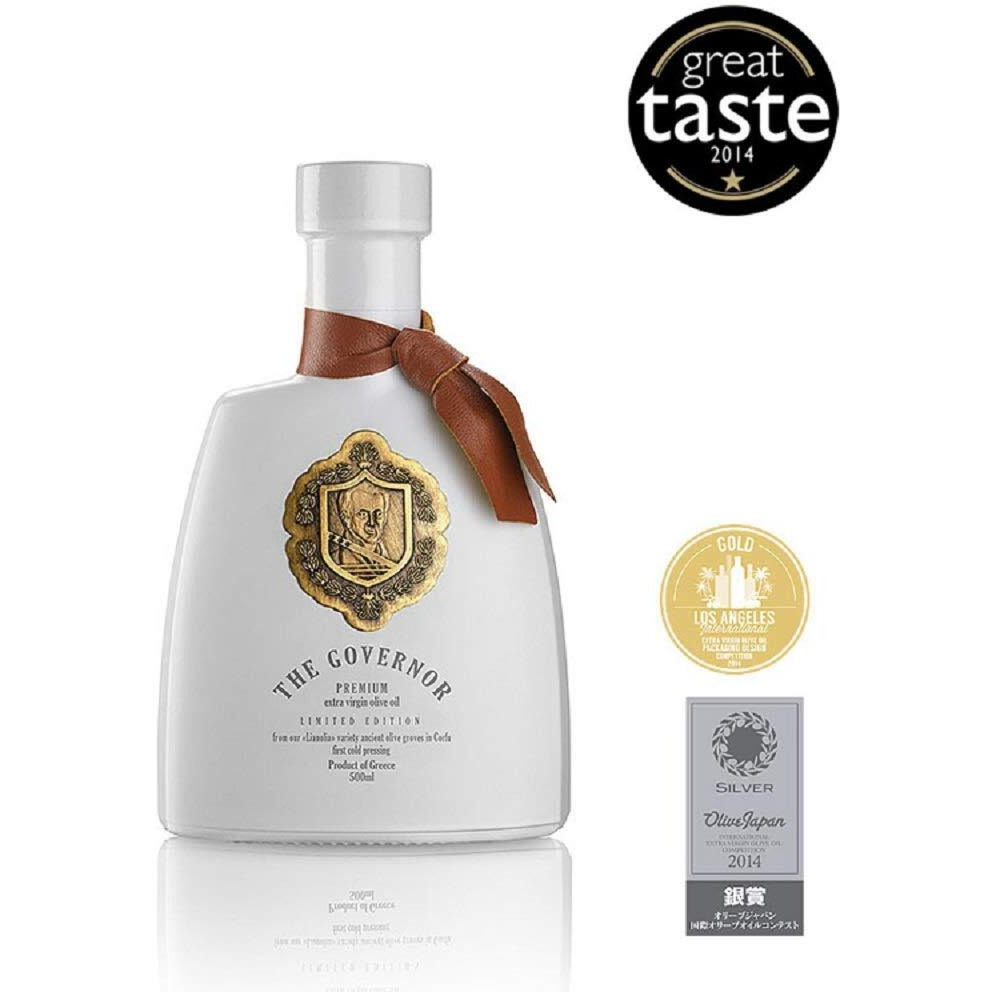 The Governor Limited Edition Extra Virgin Olive Oil - Unfiltered, Cold-Pressed, Early Harvest, Single Origin - Peppery, Robust, Spicy Notes - Packed With Polyphenols, Oleocanthal, Antioxidants, 500Ml
