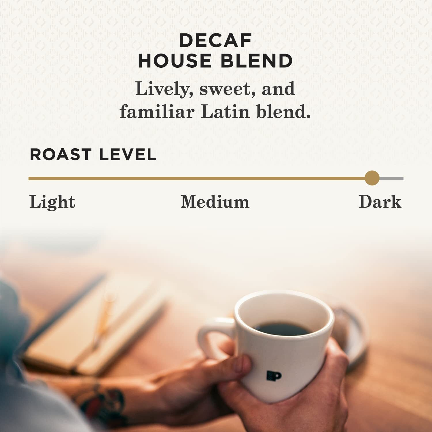 Peet's Coffee, Dark Roast Decaffeinated Coffee K-Cup Pods For Keurig Brewers - Decaf House Blend 60 Count (6 Boxes Of 10 K-Cup Pods)