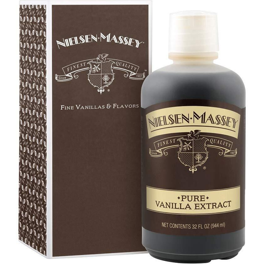 Nielsen-Massey Pure Vanilla Extract For Baking And Cooking, 32 Ounce With Gift Box