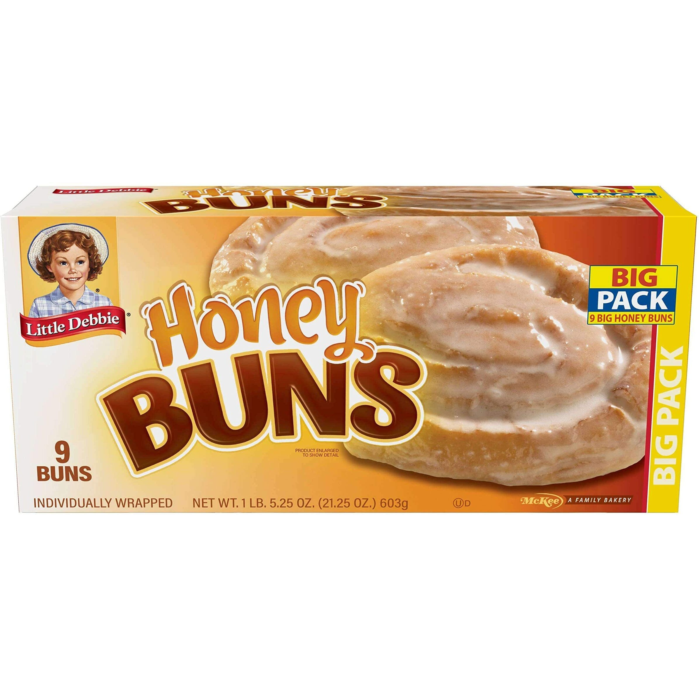 Little Debbie Honey Buns, (3 Big Pack Boxes)