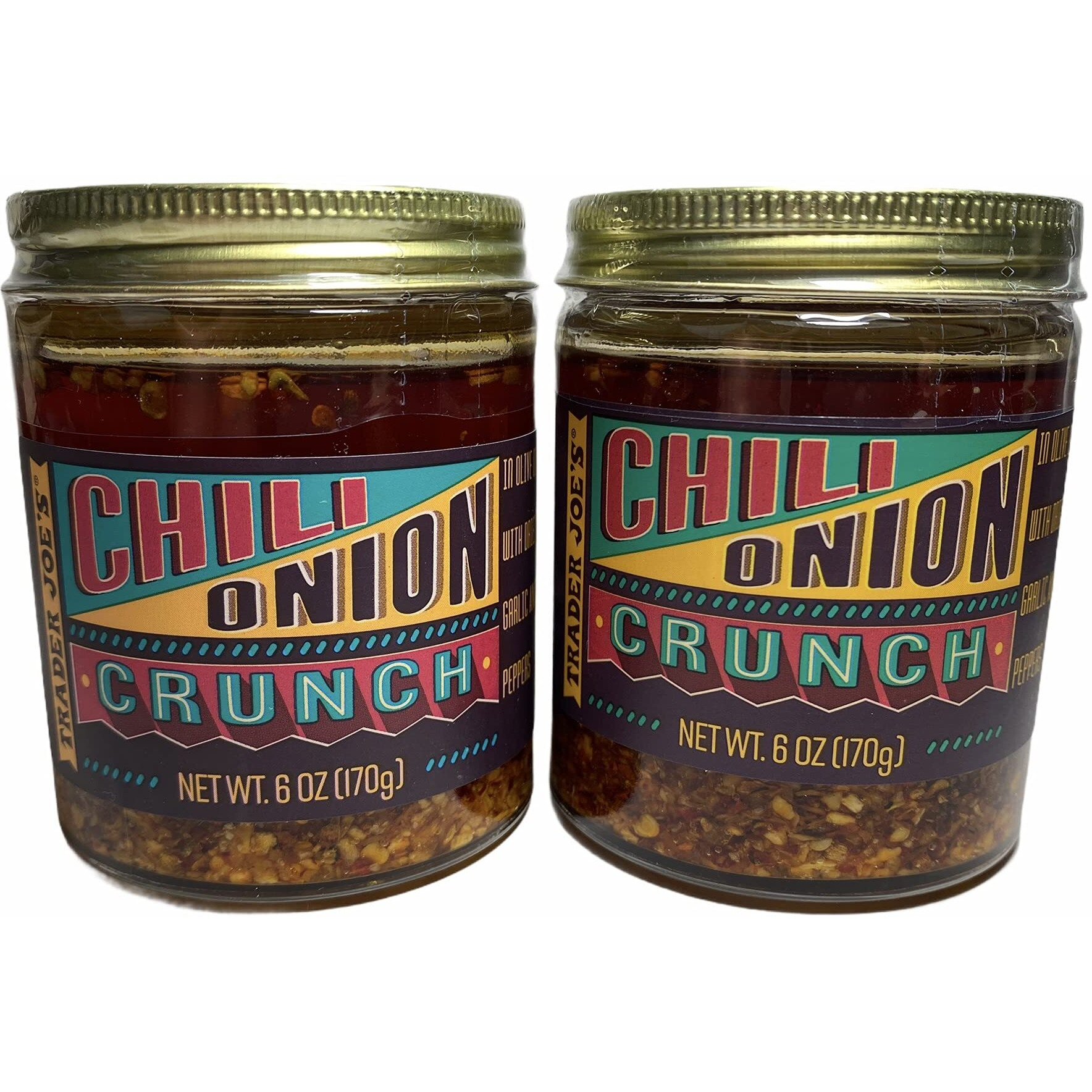 Trader Joe's Chili Onion Crunch, 6 Oz (Pack Of 2)