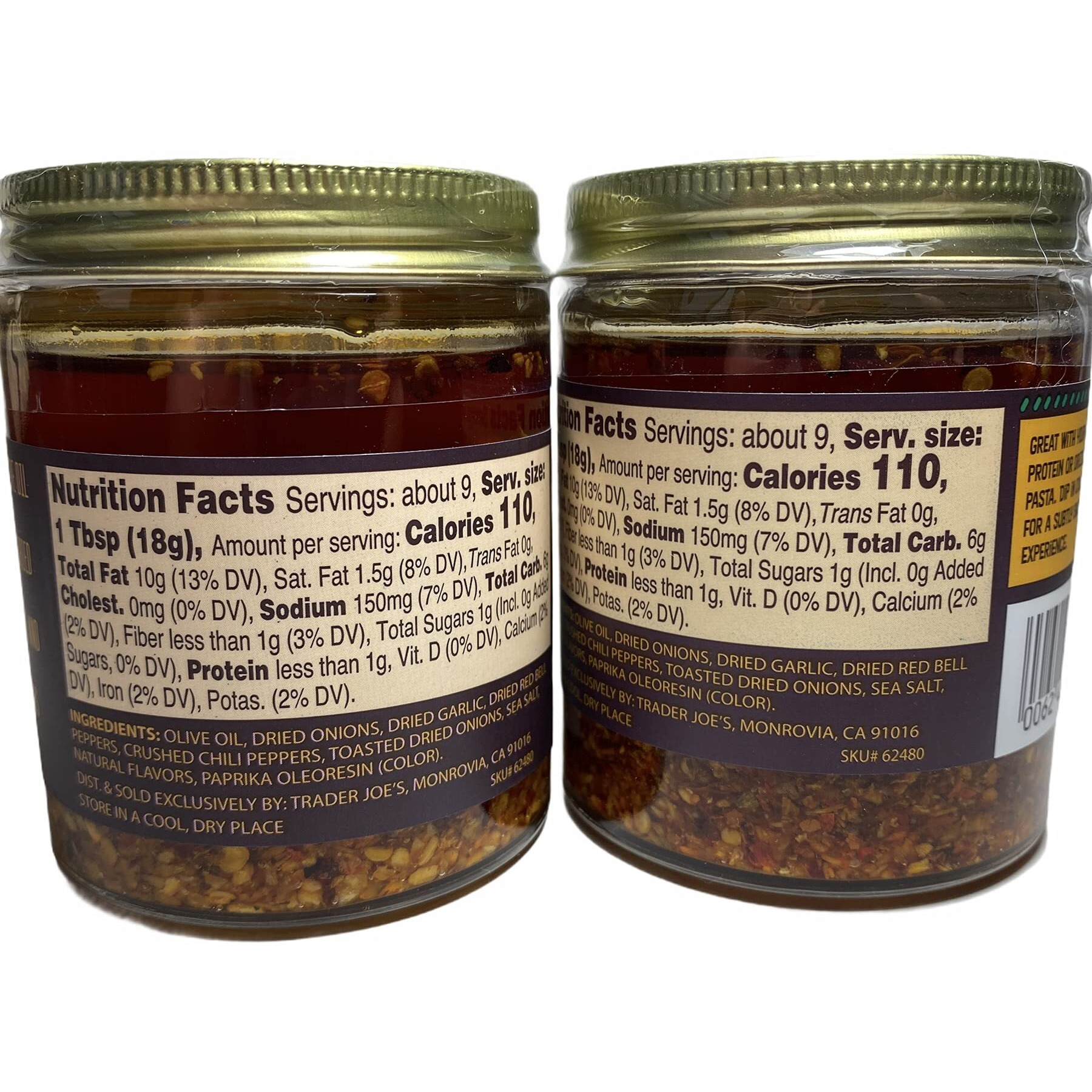 Trader Joe's Chili Onion Crunch, 6 Oz (Pack Of 2)