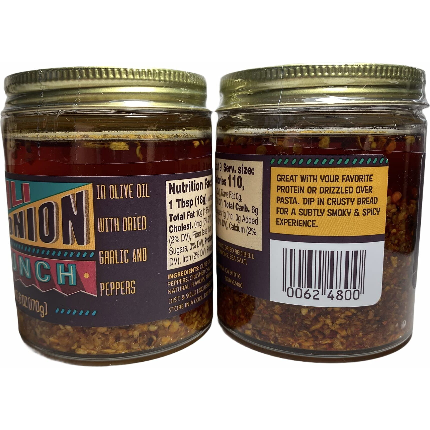 Trader Joe's Chili Onion Crunch, 6 Oz (Pack Of 2)