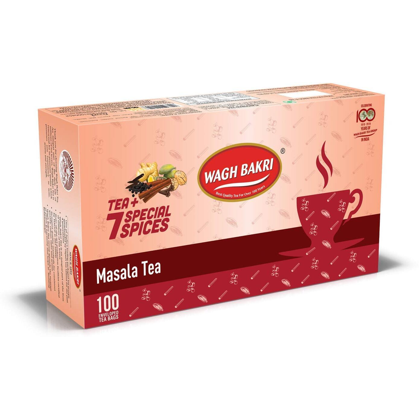 Wagh Bakri Masala Chai 100's (Pack Of 3)