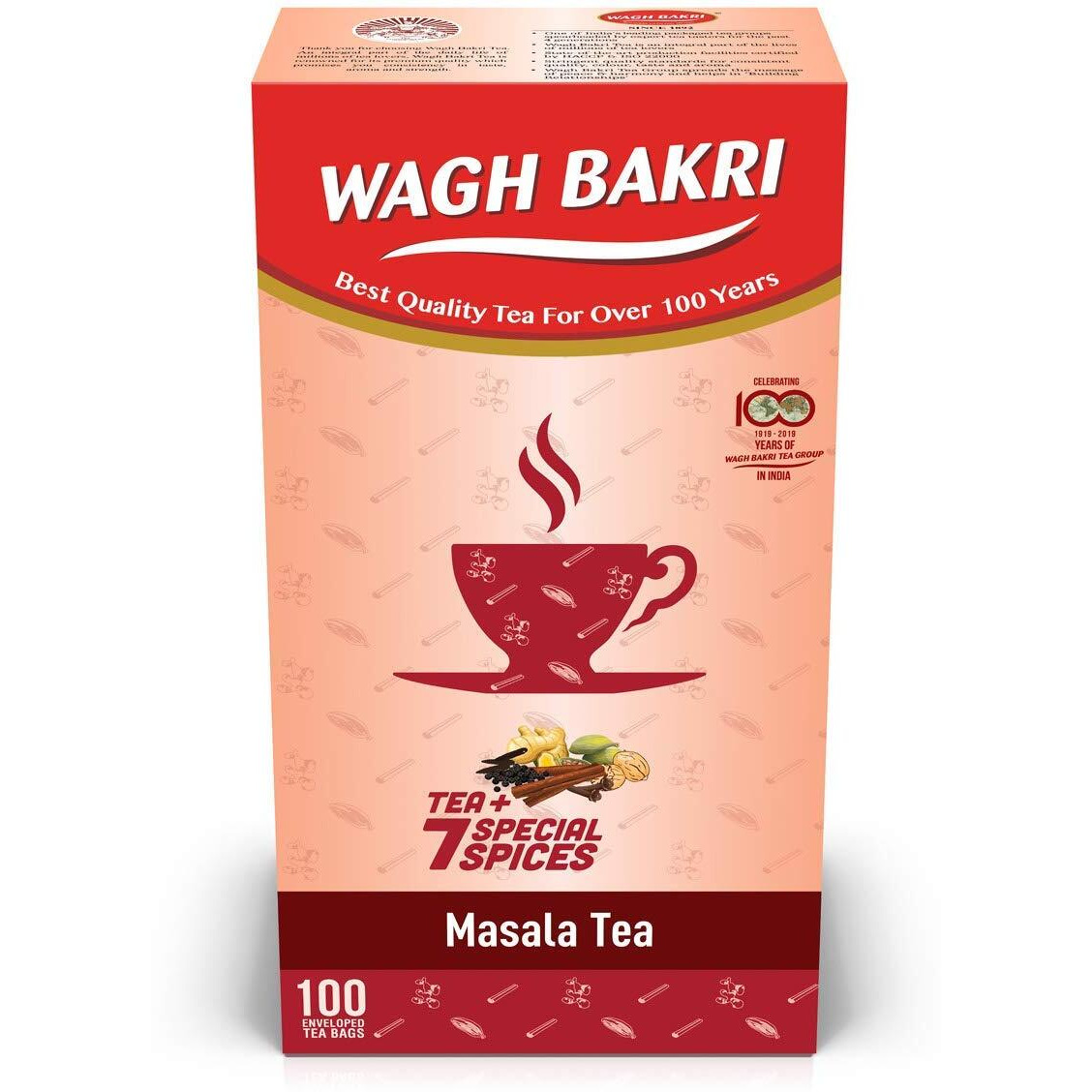 Wagh Bakri Masala Chai 100's (Pack Of 3)