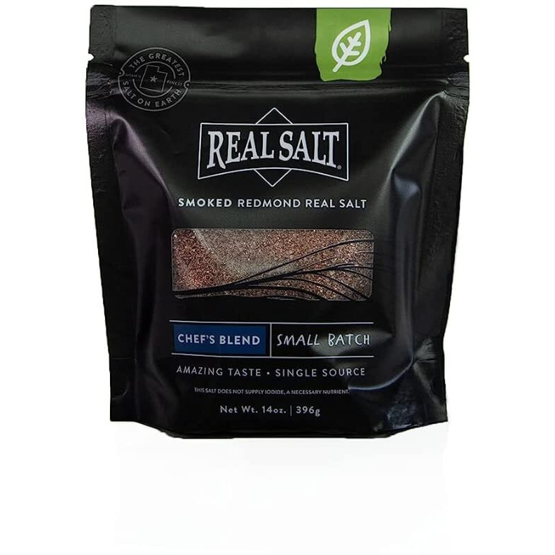Redmond Real Salt Chefs Blend Smoked Salt, 14 Oz Pouch