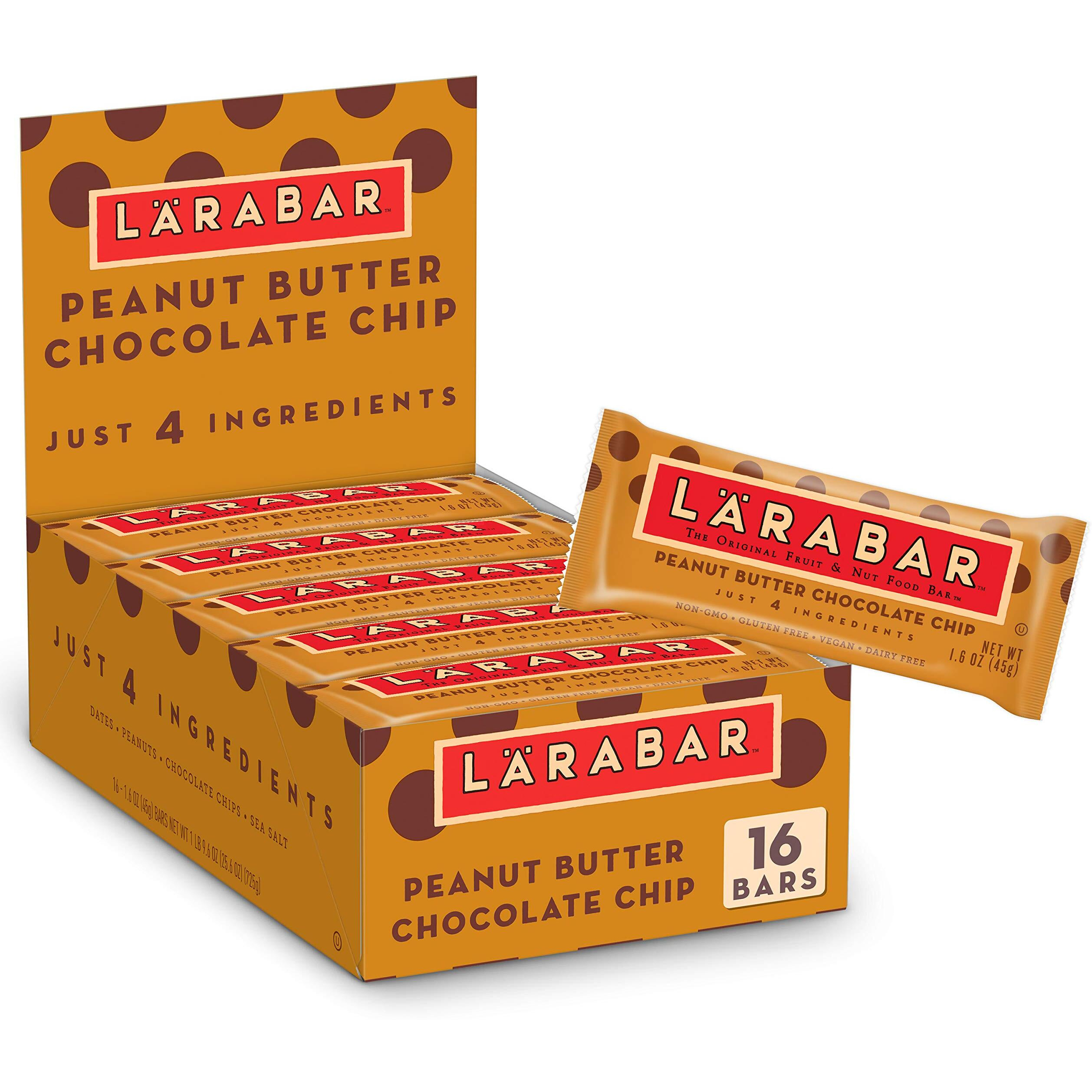 Larabar Peanut Butter Chocolate Chip, Gluten Free Fruit & Nut Bar, 16 Ct