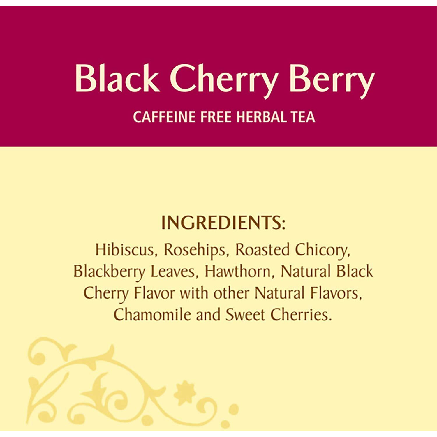 Celestial Seasonings Herbal Tea, Black Cherry Berry, 20 Count (Pack Of 6)