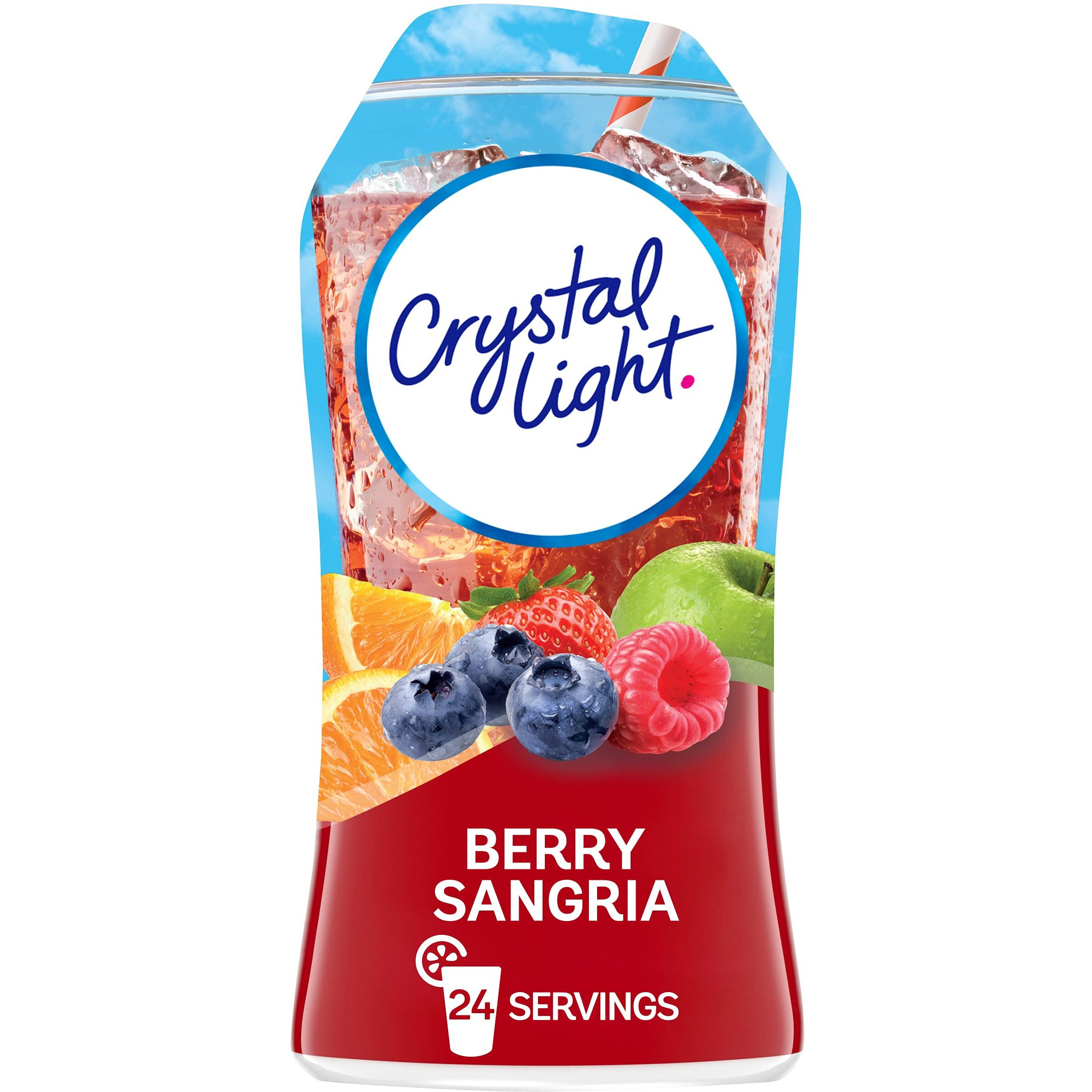 Crystal Light Sugar-Free Berry Sangria Zero Calories Liquid Water Enhancer 1 Count 1.62 Fl Oz