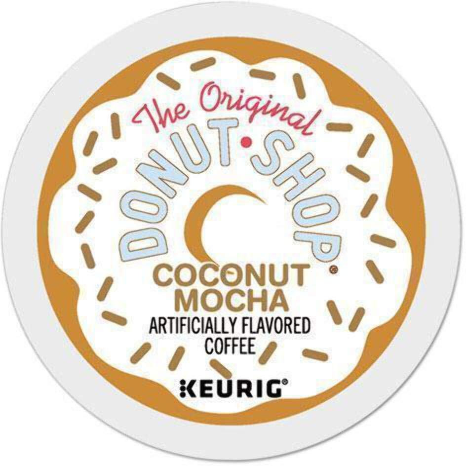 The Original Donut Shop Coconut Mocha, Single-Serve Keurig K-Cup Pods, Flavored Medium Roast Coffee, 24 Count
