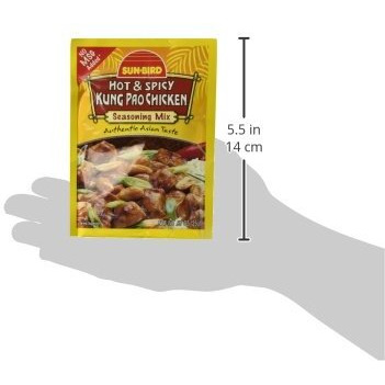 Sun-Bird Hot & Spicy Kung Pao Chicken Asian Seasoning Mix, .87Oz (4-Pack)